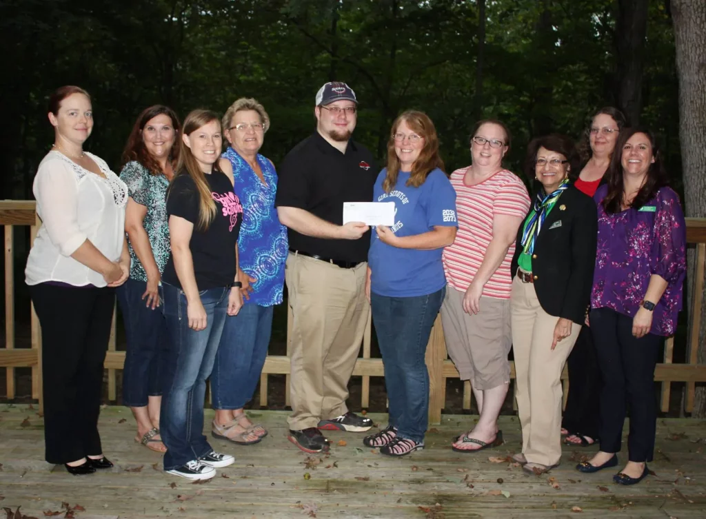 Siemer Milling makes donation to Girl Scouts
