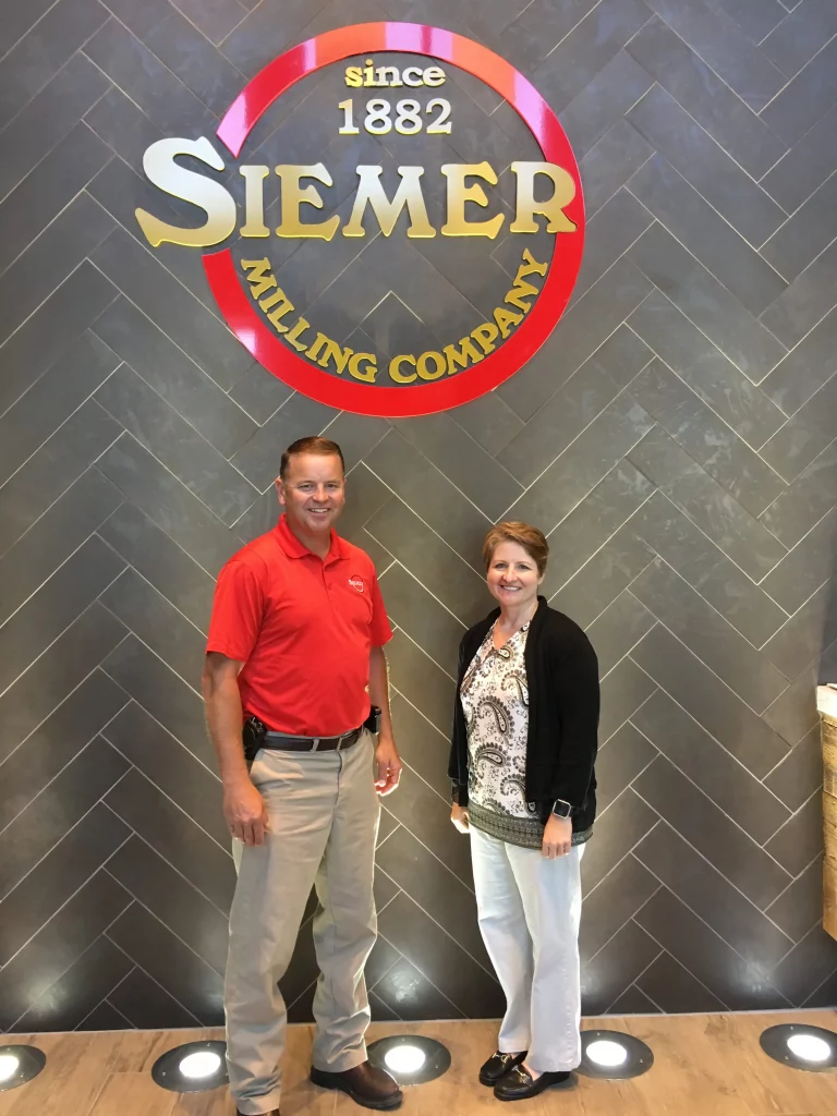 Melinda Farris of IAOM Visits Siemer Milling
