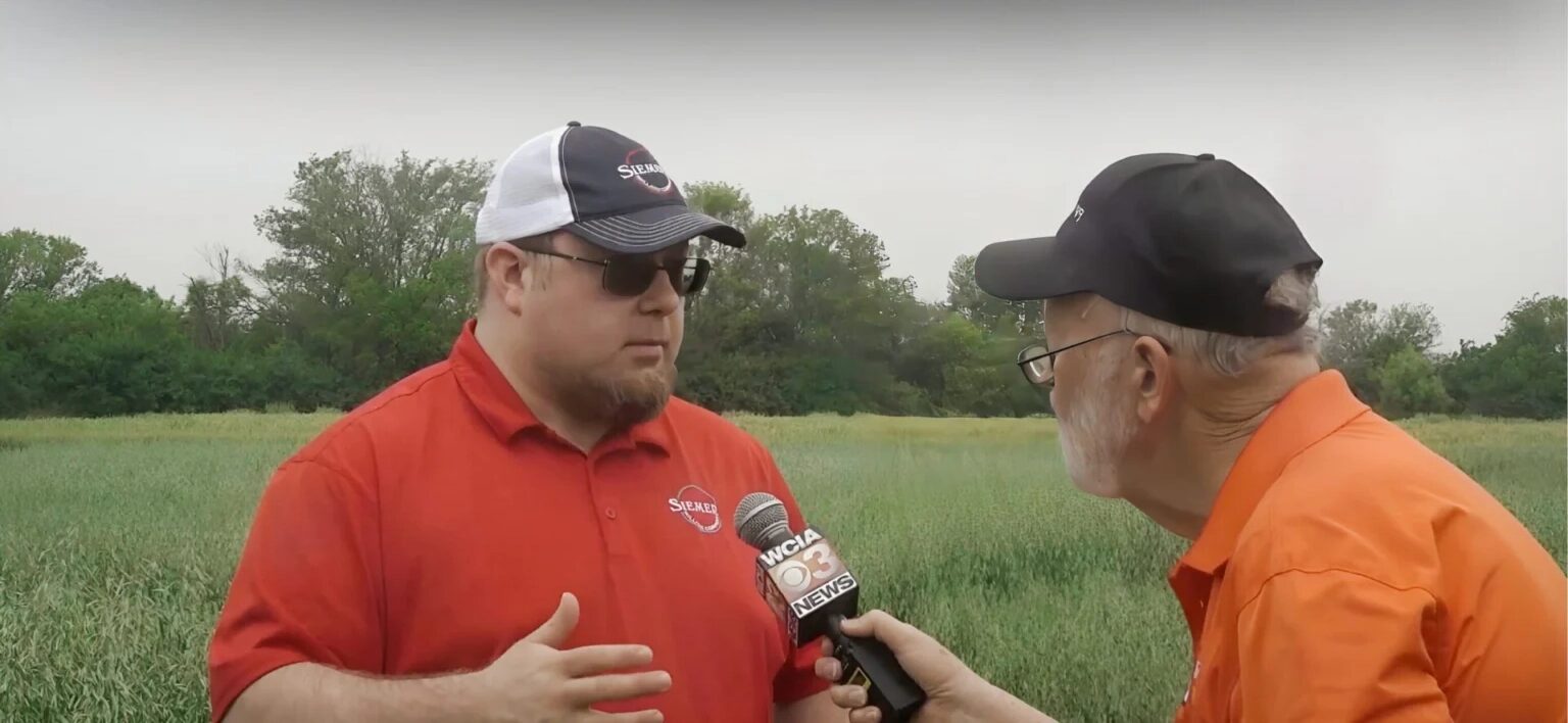 Henry Siemer talking to WCIA
